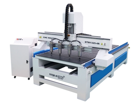Multi-Head 3D 4 Axis Rotary CNC Wood Carving Machine